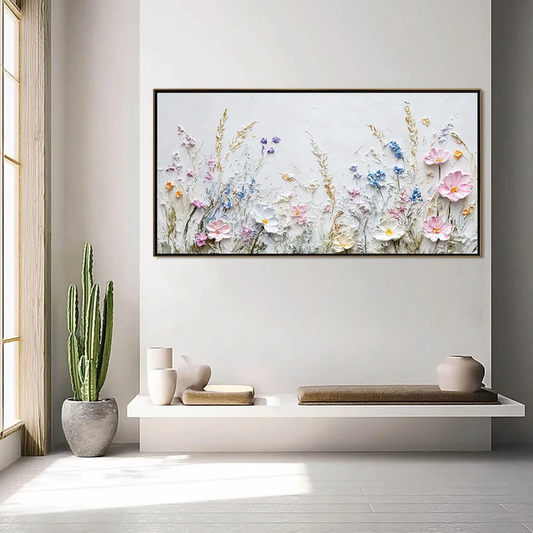 Textured Floral Painting