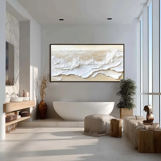 Coastal Frost-Textured Seascape