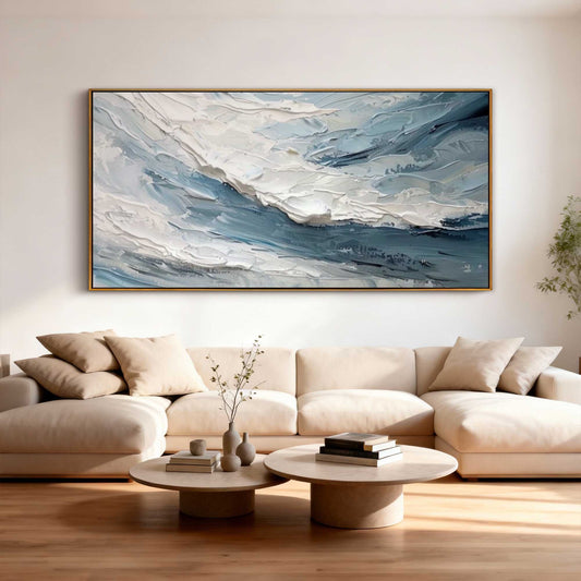 Ocean Crest Blue Wave Painting