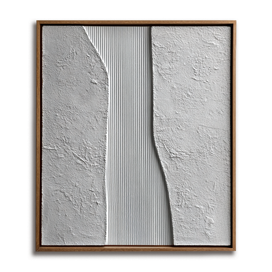 Grey White Minimalist Textured Painting #ART106