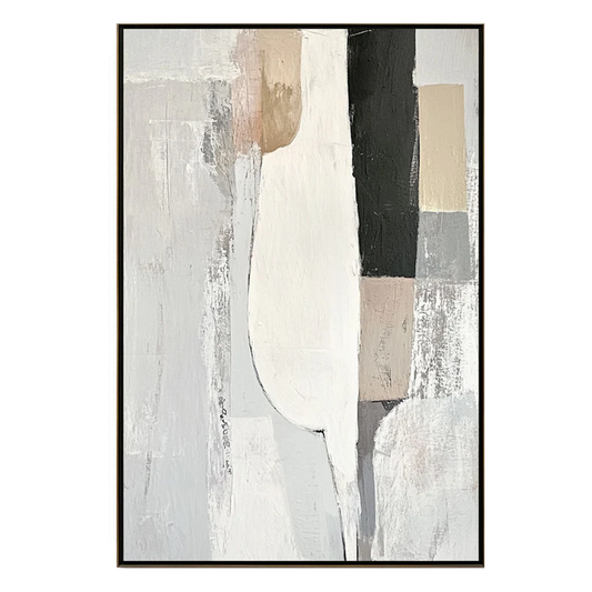 Soft Geometry Abstract Painting