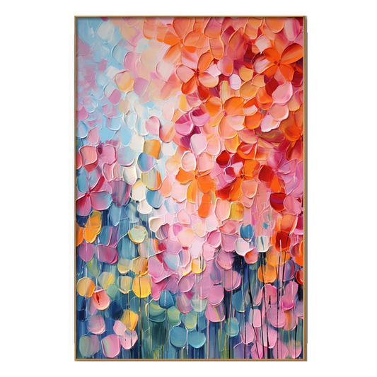 Sunlit Petals Abstract Painting
