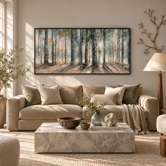 Forest Light Nature Inspired Painting