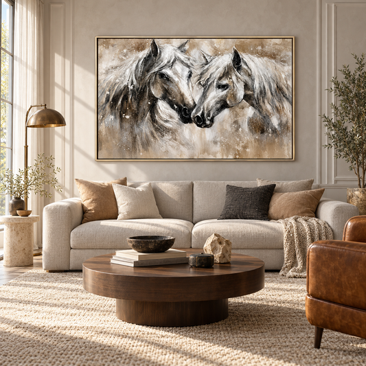 Soul Bond Horse Abstract Painting