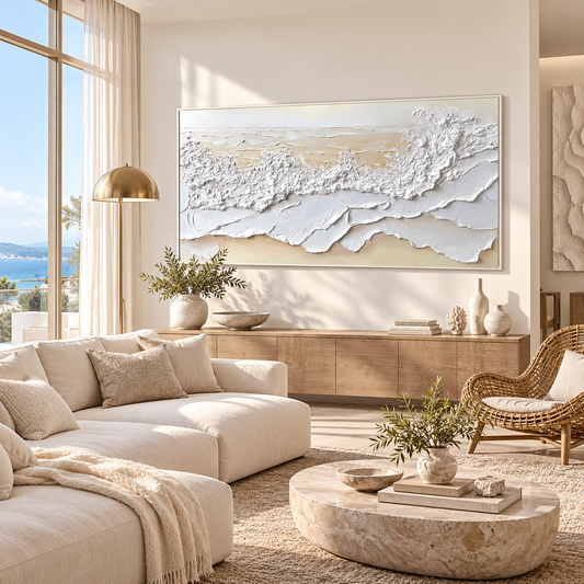 Coastal Frost-Textured Seascape