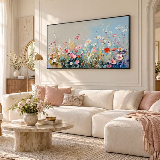 Wildflower Textured Painting