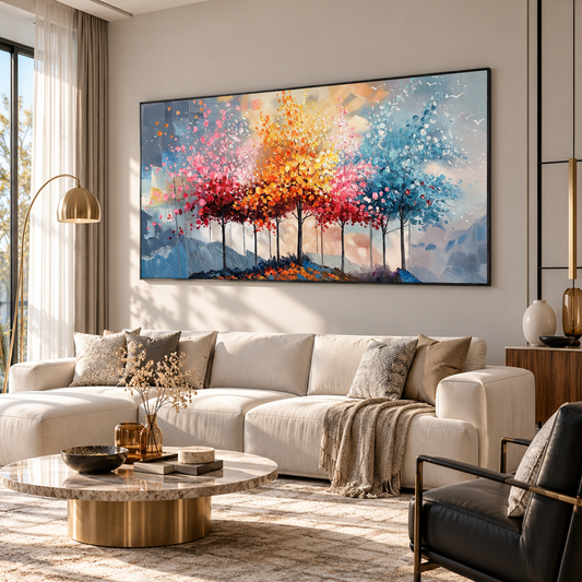 Whispering Seasons Forest Painting