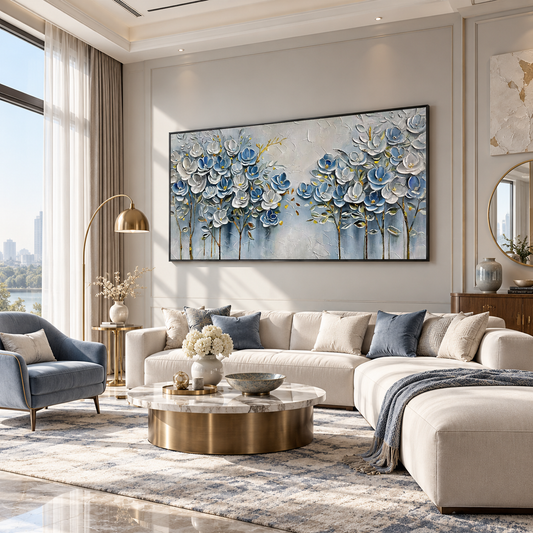 Textured Floral Painting