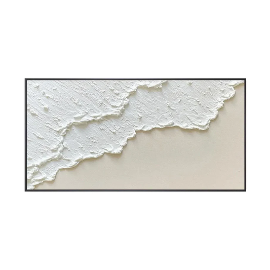 Ivory Calm Minimalist Textured Painting