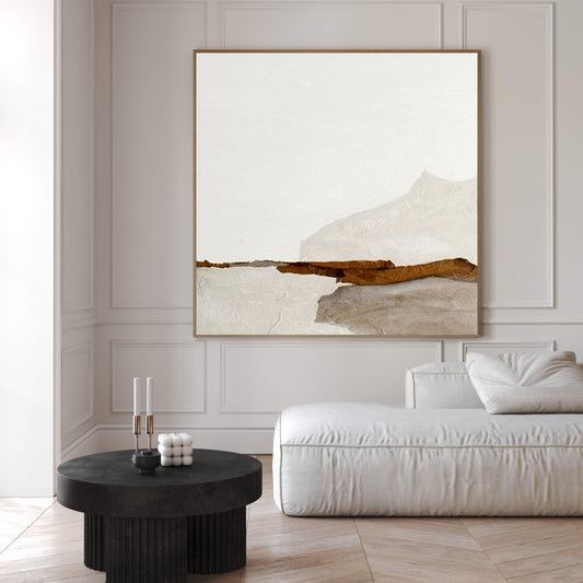 Quiet Horizon Minimal Abstract Painting