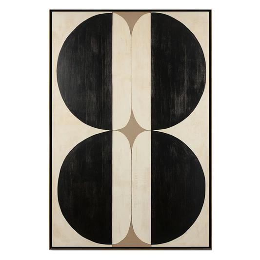 Dual Balance Geometric Abstract Painting