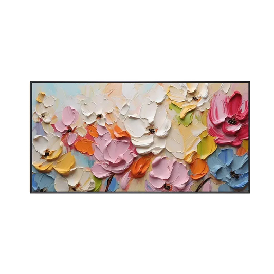 Bloom Symphony Colorful Floral Painting