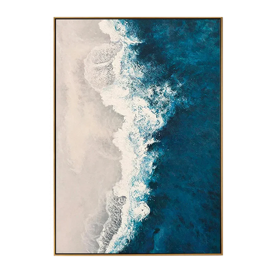 Ocean Whisper Coastal Abstract Painting