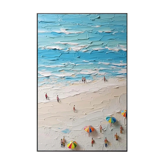 Emerald Tide-Green Seascape Painting