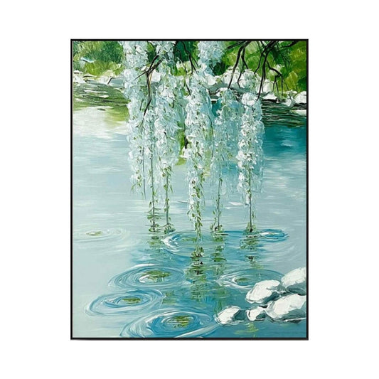 Willow Serenity Lake Painting