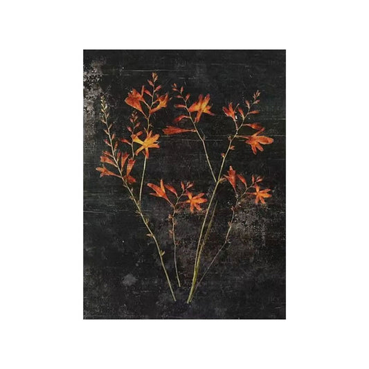 Ember Night Wildflower Painting