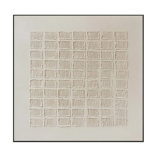 Calm Ledger Minimal Relief Painting