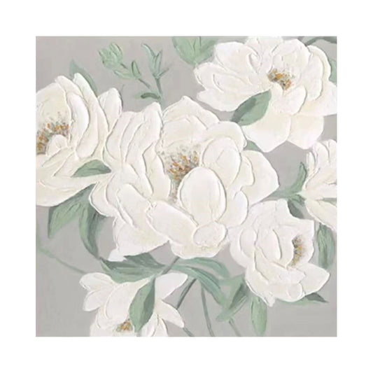 Soft Ivory Bloom Floral Painting