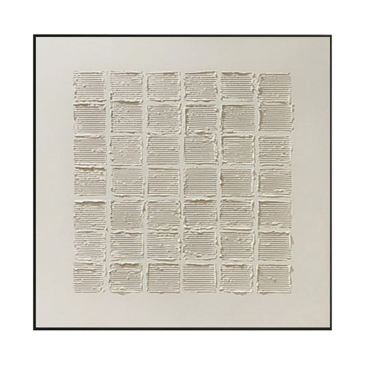 Silent Linen Grid Texture Painting