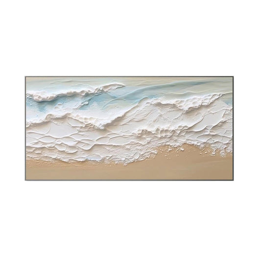 Whispering Shore Textured Seascape Painting