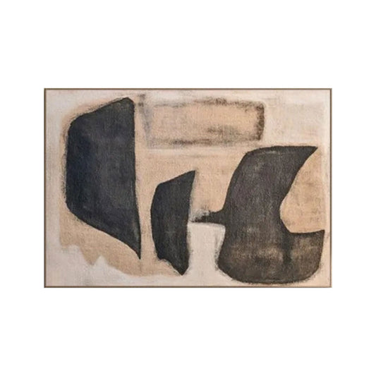 Organic Form Neutral Abstract Painting