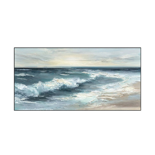 Ocean Serenity Waves – Coastal Seascape Painting