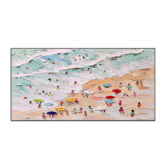Pastel Waves-Summer Beach Painting