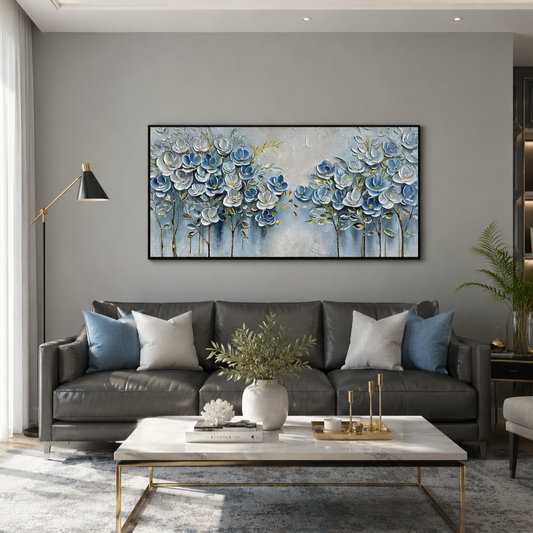 Textured Floral Painting