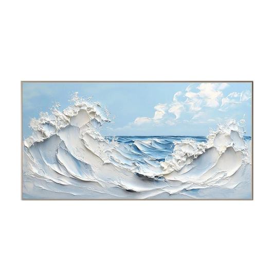 Ocean Impact-3D Textured Wave Painting