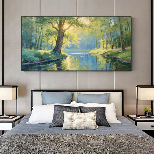 Golden Grove Riverlight Landscape Painting