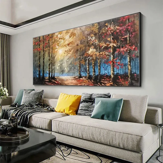 Autumn Landscape Textured Painting