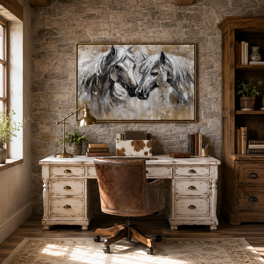 Soul Bond Horse Abstract Painting
