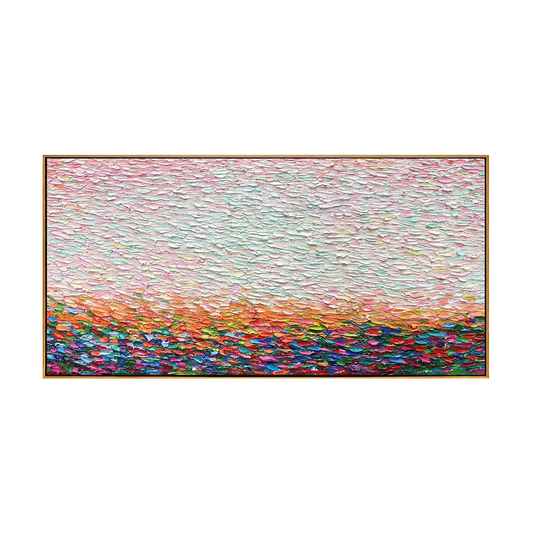 Blush Meadow Horizon Painting