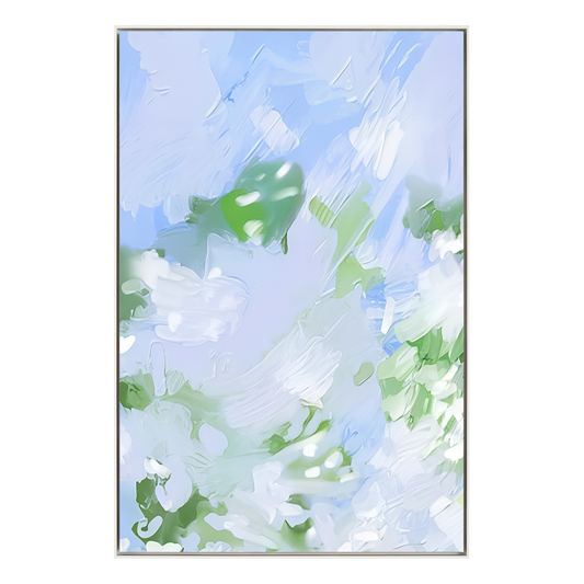 Blue Meadow Abstract Painting
