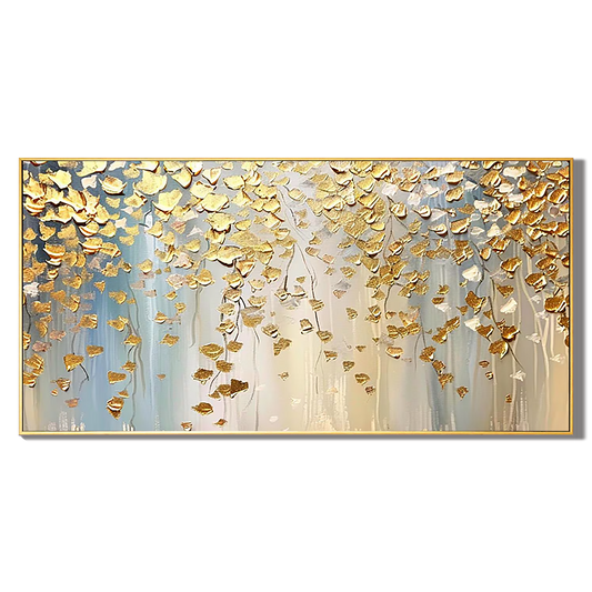 Sunlit Bough Yellow Blossom Painting
