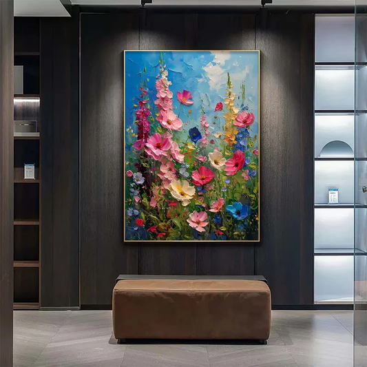 Bloom Symphony Floral Oil Painting