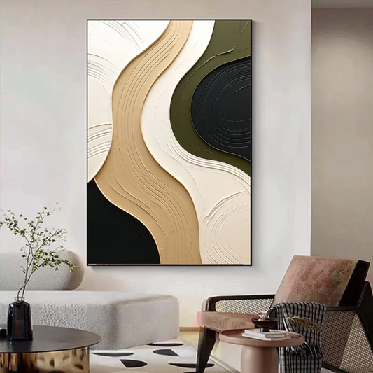 Sculpted Dune Flow Abstract Painting