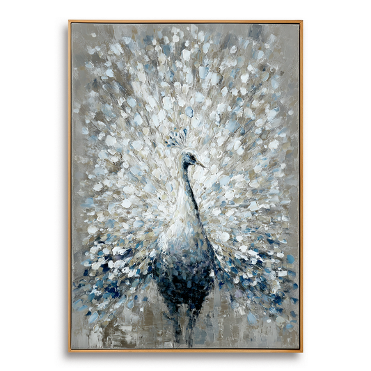 Abstract Peacock Textured Painting #ART59