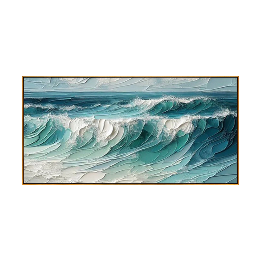 Celestial Wave Motion Painting