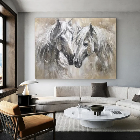 Soul Bond Horse Abstract Painting