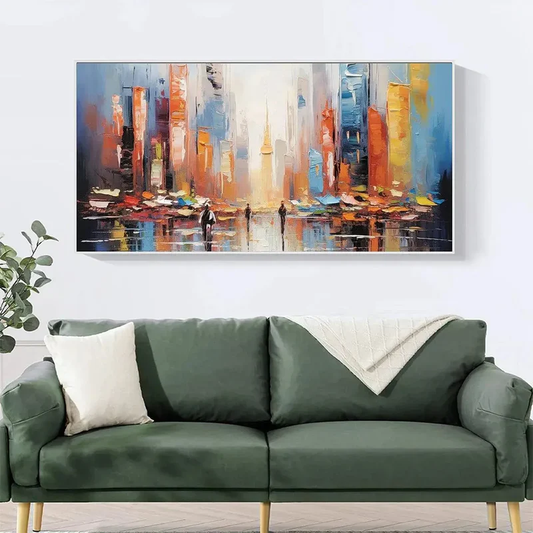 Abstract City Lights Painting