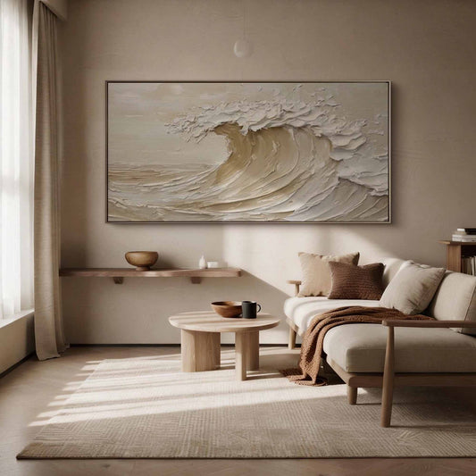 Ivory Tide Sculptural Wave
