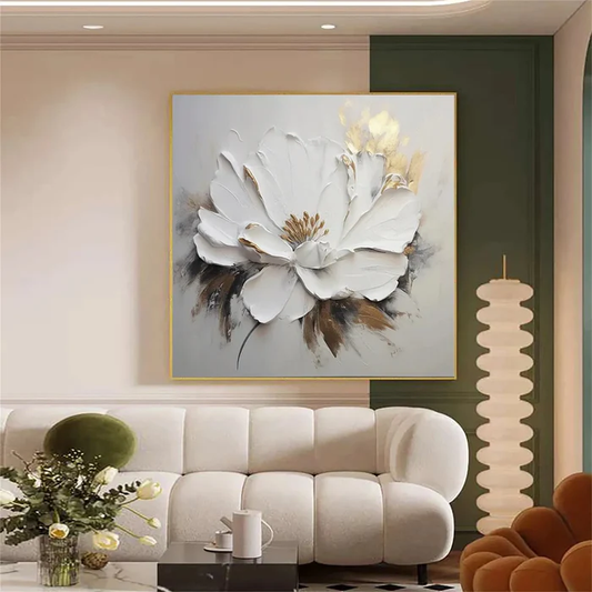 Golden Petal Elegance Painting