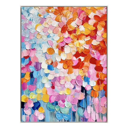 Sunlit Petals Abstract Painting