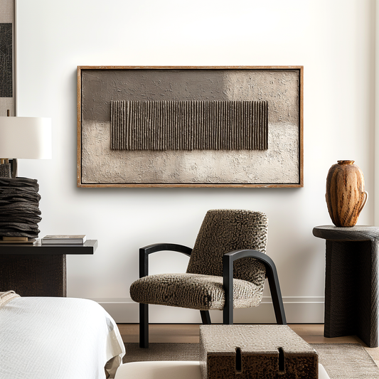 Wabi Sabi Textured Relief Painting #ART86