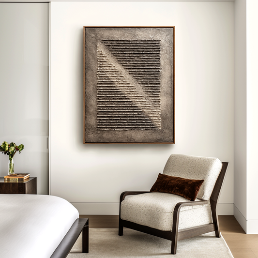 Wabi Sabi Textured Relief Painting #ART89