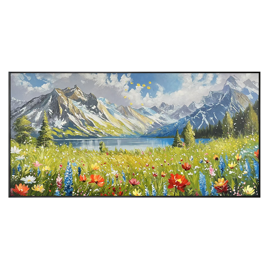 Alpine Meadow Landscape Painting