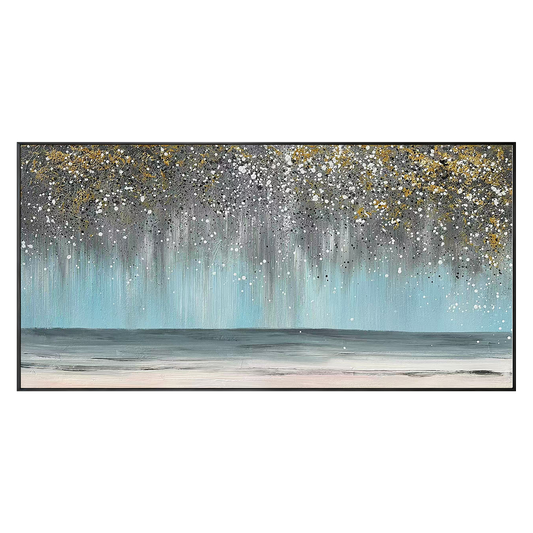 Blue Galaxy Abstract Painting