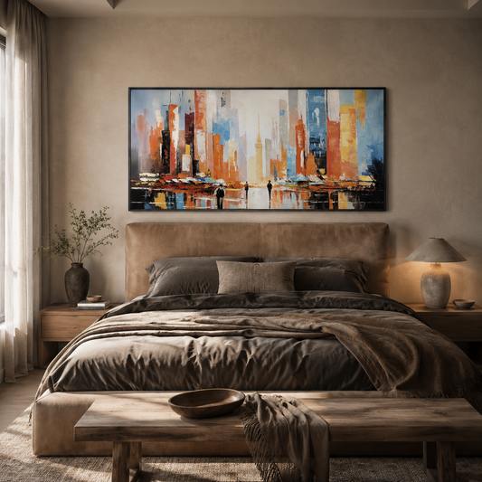 Abstract City Lights Painting