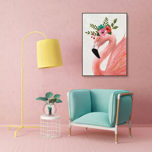 Blush Charm Flamingo Painting #H3650